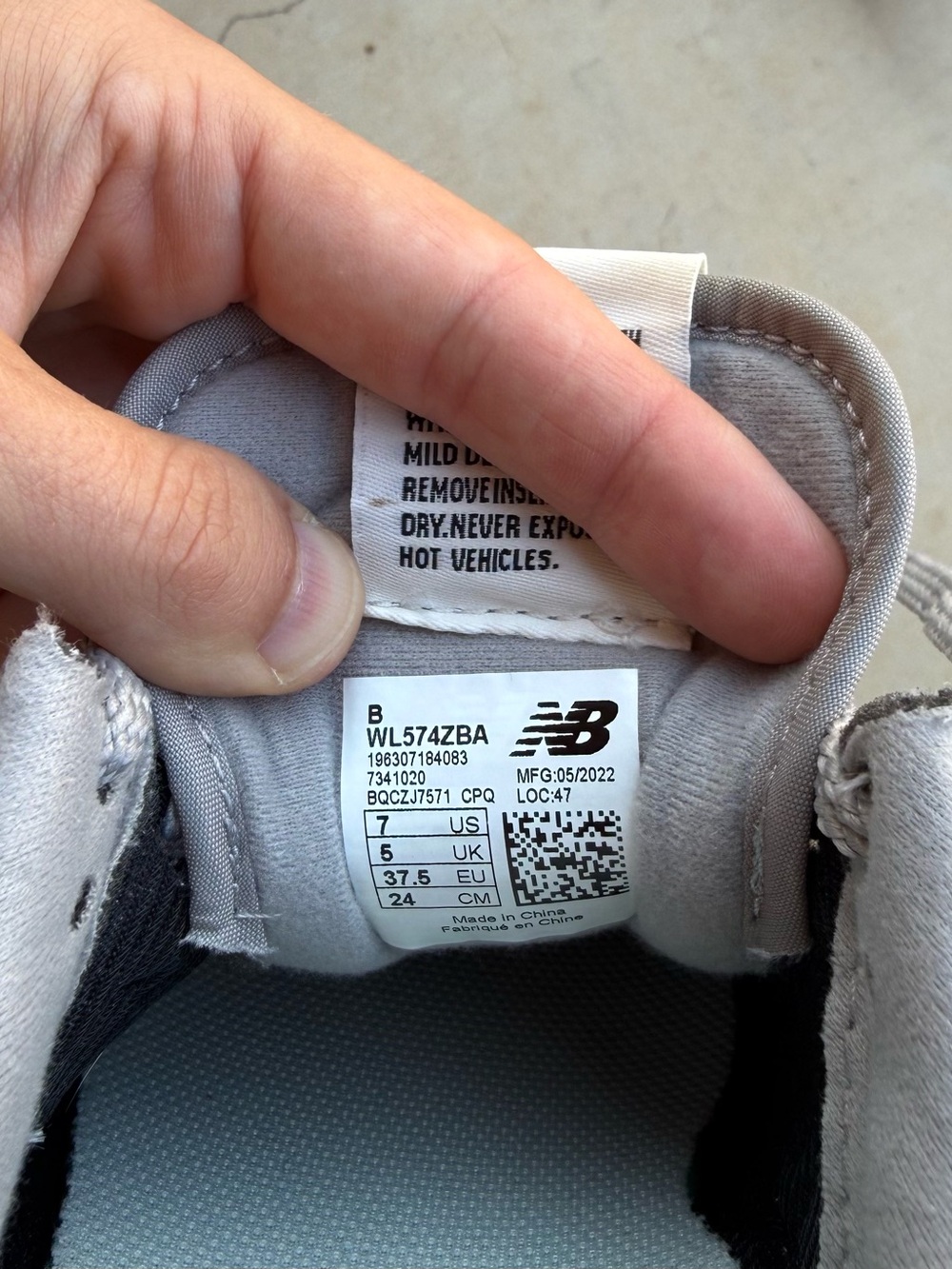 New Balance Women's Grey 574 Platform Sneaker - Picture 6 of 8